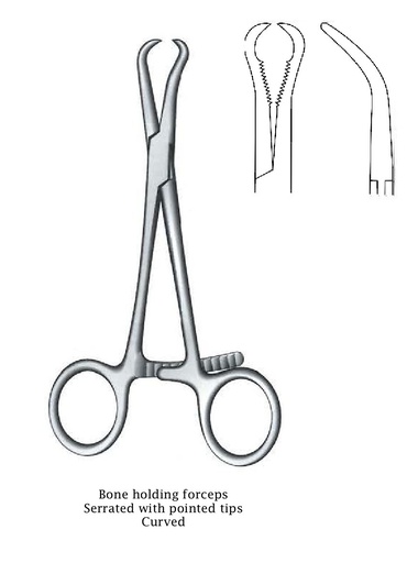 [IU-07979] Succession clamp and reduction for bones with pointed tips - length = 12.5 cm / 5 "