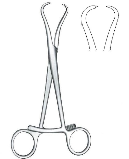 [IU-07245] Pinza de reducción para hueso, una punta puntiaguda - longitud = 15 cm / 6"