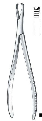 [IU-07995] Heavy model bone clamping clamp, V -shaped tip