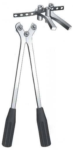 [IU-06763] Pinza para doblar placas, tipo rodillo