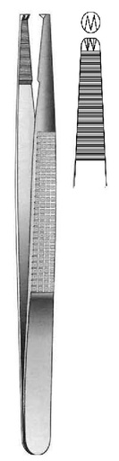 [IU-00506] Pinza de tejido Bonney, dientes = 2:3 - longitud = 18 cm / 7"