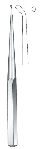[IU-07590] Brun bone curette, 45° angle, figure 000 - length = 23 cm / 9"