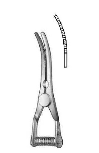 [IU-00580] Bulldog Spring Clip, curved - length = 3.5 cm / 1-1/2"