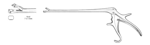 [IU-01985] Pinza para biopsia Burke - punta ovalada = 7 x 5 mm