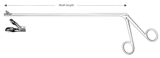 [IU-05543] Chevalier-Jackson Esophagoscopy Forceps, figure 18 - shaft length = 40 cm / 16"