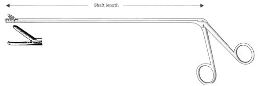 [IU-05547] Chevalier-Jackson esophagoscopy forceps, figure 22 - shaft length = 40 cm / 16"