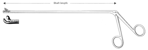 [IU-05551] Chevalier-Jackson esophagoscopy forceps, figure 26 - shaft length = 40 cm / 16"