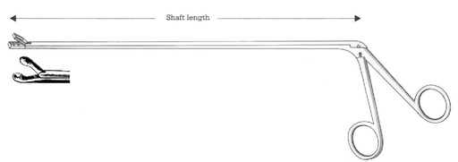 [IU-05541] Chevalier-Jackson Esophagoscopy Forceps, figure 16 - shaft length = 60 cm / 24"