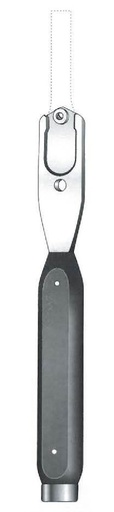 [IU-07186] Chisel shank, shank only - length = 18.5 cm / 7-1/4"
