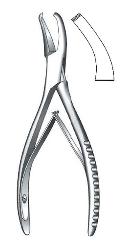 [IU-08142] Pinza cortante para huesos Cleveland, curva - longitud = 16 cm / 6-1/4"