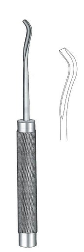 [IU-07804] Gubia espinal Cobb, curva fuerte, ancho de valva = 7 mm - longitud = 28 cm / 11"