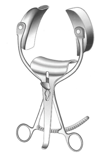 [IU-01520] Separador abdominal Collin con valva central- longitud = 28 cm / 11"