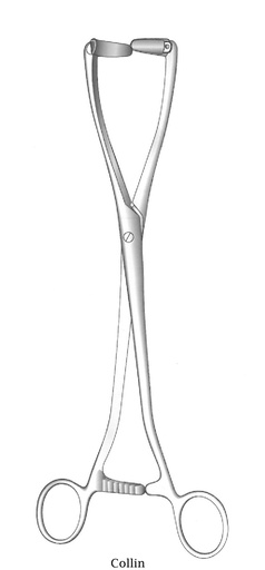 [IU-01923] Pinza para agarre uterino Collin - longitud = 25 cm / 10"