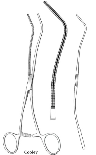 [IU-04043] Pinza para anastomosis Cooley - longitud = 20 cm / 8"