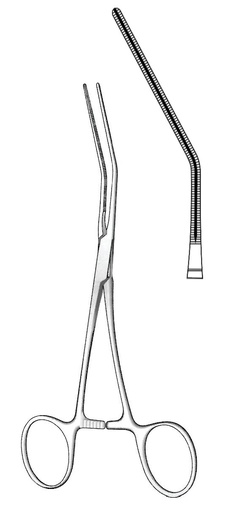 [IU-04028] Pinza vascular pediátrica Cooley, curva - longitud = 16 cm / 6-1/4"
