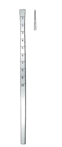 [IU-07694] Osteótomo para huesos Cottle con extremos protegidos, ancho = 8 mm - longitud = 18 cm / 7"