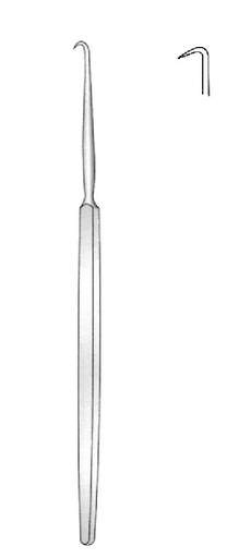 [IU-04775] Gancho para rinoplastia Cottle, ligeramente curvado - longitud = 15 cm / 6"