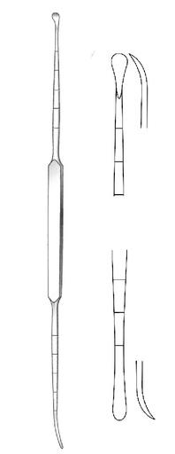 [IU-04941] Elevador para periostio Cottle, punta = 3.3 / 3.7 mm - longitud = 23 cm / 9"