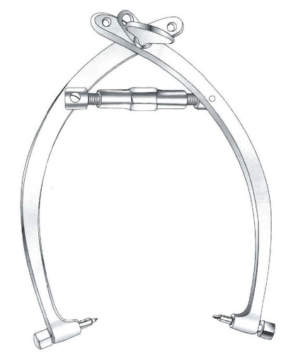 [IU-03752] Pinza para tracción craneal, pequeño