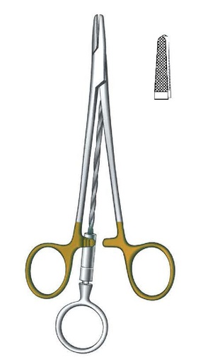 [IU-08236] Corwin wire torsion clamp, GOLD TC - Length = 16 cm / 6-1 / 4 "