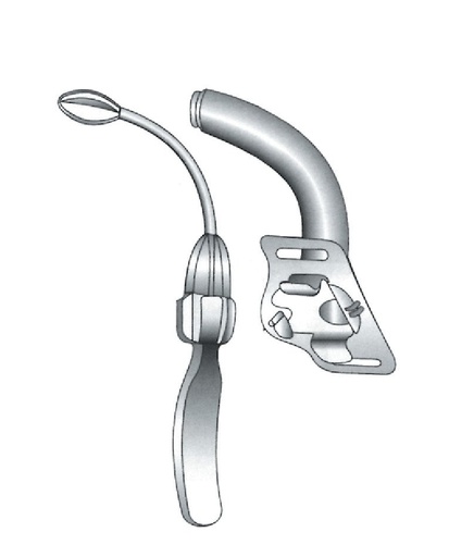 [IU-03845] Cobley tracheotomy tube, Figure 4 - Diameter = 22 mm