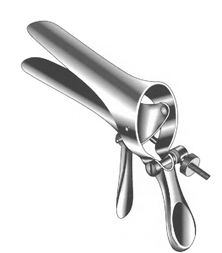 [IU-01582] Espéculo vaginal Cusco, patrón suizo - valva = 100 x 25 mm