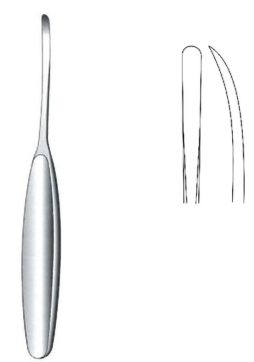 [IU-07906] Periostótomo Cushing, ancho = 6 mm - longitud = 17 cm / 6-3/4"