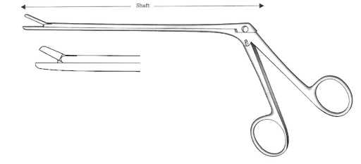 [IU-03739] Pinza para laminectomía Cushing, diámetro = 2 x 10 mm, recta - longitud = 12 cm