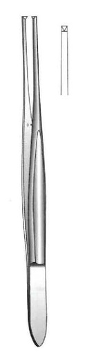 [IU-00480] CUSHING dissection clamp, straight, teeth = 1: 2 - length = 17 cm / 6-3 / 4 "