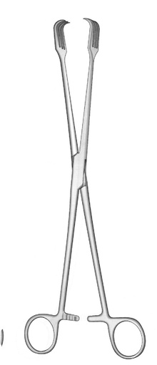 [IU-01897] Pinza de tenáculo Braun - longitud = 26 cm / 10-1/4"