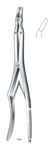 [IU-07428] Bone clamp Dale, curve, tip = 5 mm - length = 36 cm / 14-1 / 2 "