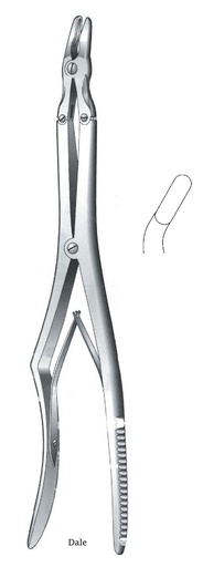 [IU-07429] Bone clamp Dale, curve, tip = 6 mm - length = 36 cm / 14-1 / 2 "