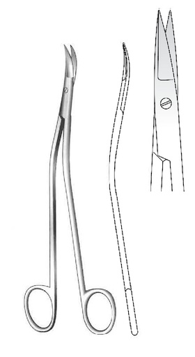 [IU-02696] Dandy neurosurgery scissors, straight - length = 17 cm / 6-3 / 4 "