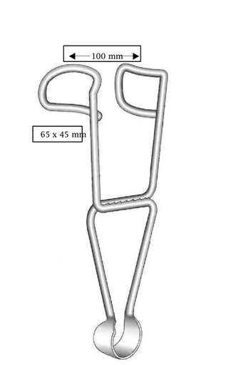 [IU-01346] Dartigues separator, valva = 65 x 45 mm - opening width = 100 mm
