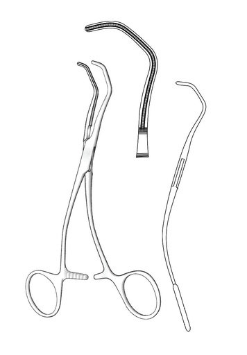 [IU-03998] Bakey anastomosis clamp - length = 17 cm / 6-3 / 4 "