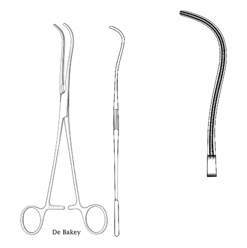 [IU-03950] Bakey vascular clamp - length = 23 cm / 9 "