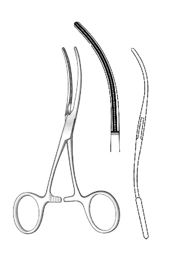 [IU-03925] Pinza vascular Debakey, curva - longitud = 12 cm / 4-3/4"