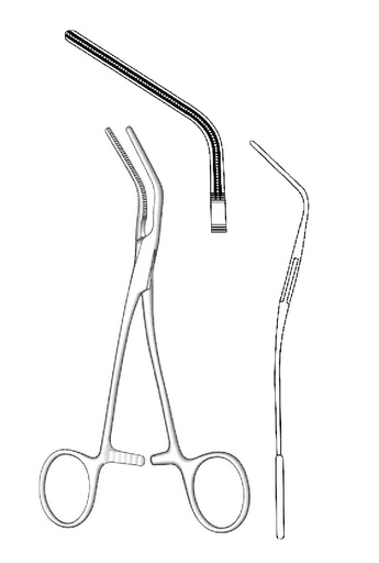 [IU-03930] Vascular clamp Debakey, curve - length = 15 cm / 6 "