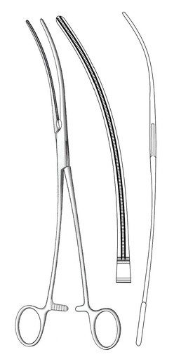 [IU-03974] Vascular clamp Debakey, curve - length = 31 cm / 12-1 / 4 "