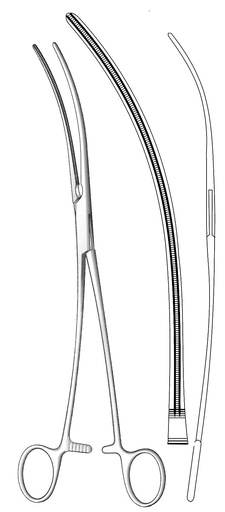 [IU-03975] Vascular clamp Debakey, curve - length = 33 cm / 13 "