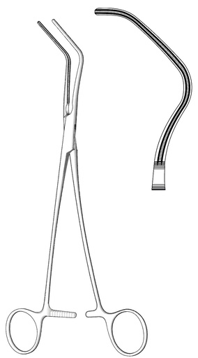 [IU-03991] Pinza para aurícula Harken, figura 3 - longitud = 24 cm / 9-1/2"