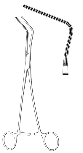 [IU-03992] Pinza para aurícula Harken, figura 4 - longitud = 24 cm / 9-1/2"