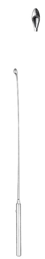 [IU-05896] Dilatador para cálculo biliar Desjardins, elástico, pequeño, figura 1 - longitud = 30 cm / 12"