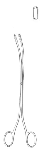 [IU-05862] Desjardins Gallstone Forceps, Short Scissors, Figure 1 - length = 23 cm / 9"