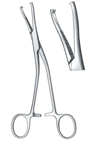 [IU-07991] Pinza para sujeción hueso Dingmann, figura 1 - longitud = 18.5 cm / 7-1/4"