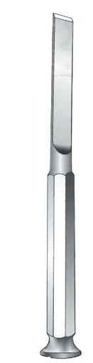 [IU-06945] Farabeuf osteotome, inclined, wide tip = 12 mm