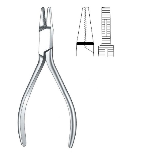 [IU-08167] Flat tip pliers, width - length = 14 cm / 5-1 / 2 "
