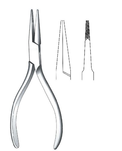 [IU-08169] Flat tip pliers for clay wire