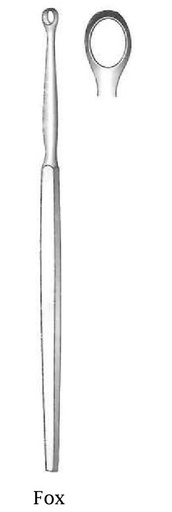 [IU-08845] Lupus Fox curett, Figure 4 - Round = 6 mm
