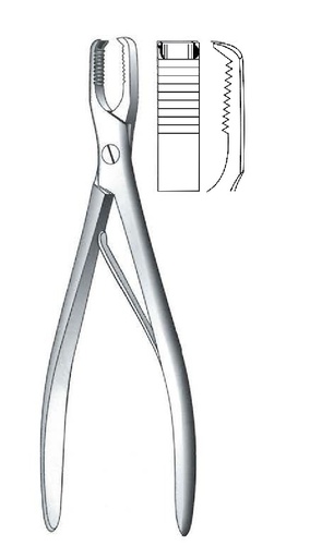 [IU-07998] Flosch bone clamping clamp - length = 18 cm / 7 "